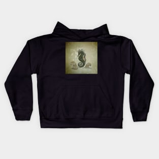 Wonderful elegant fantasy seahorse Kids Hoodie